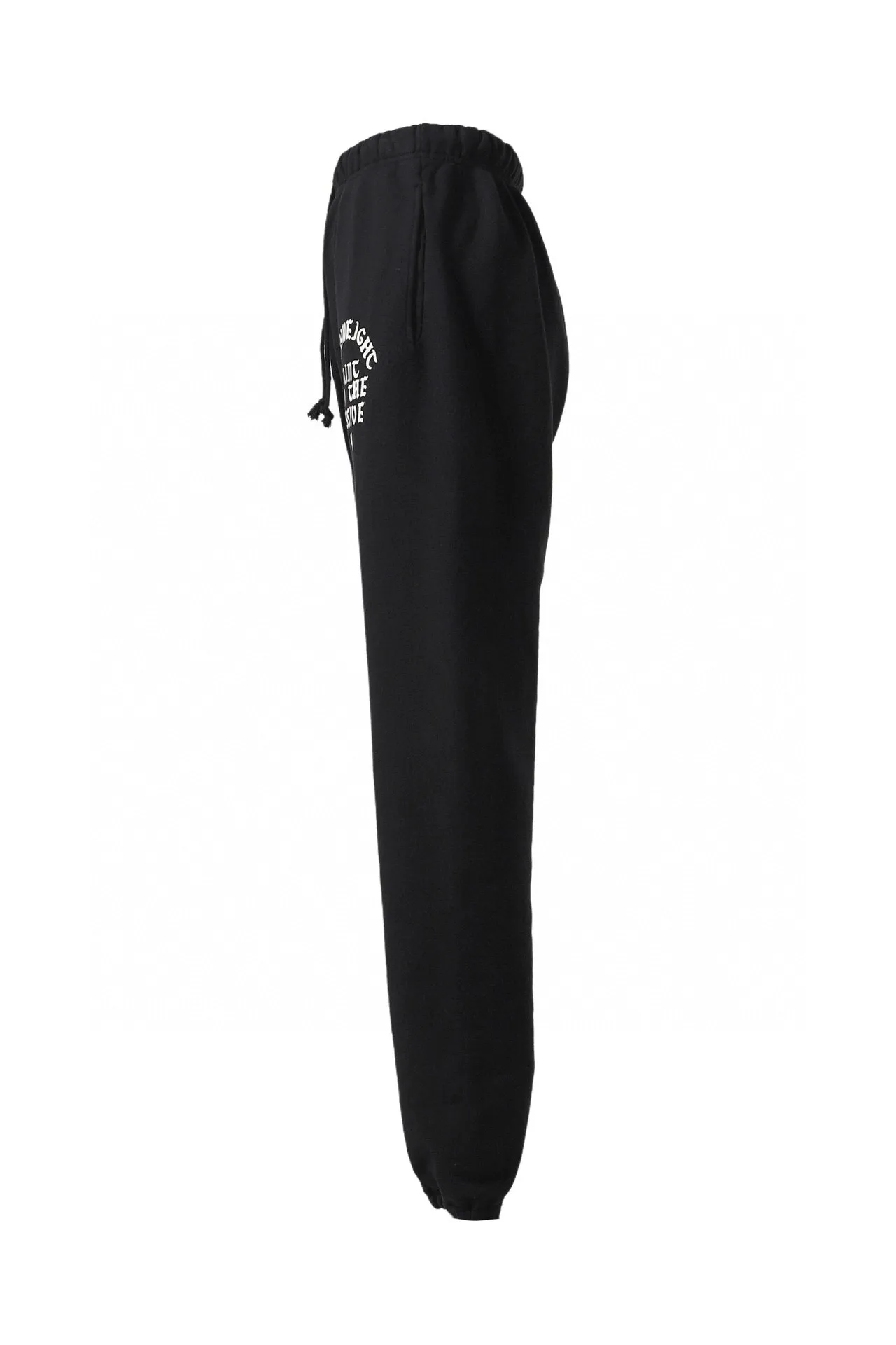 SAINT Mxxxxxx SWT PNT/IT'S SAINT/BLK flocked sweatpants black S-X ⚠️Attention: important points: this is flocking printing, not glue or crack paste. Don't buy what you see in the picture. Electrostatic flocking printing technology. Correct accessories. Fruit main mark/little angel anti-counterfeiting mark.